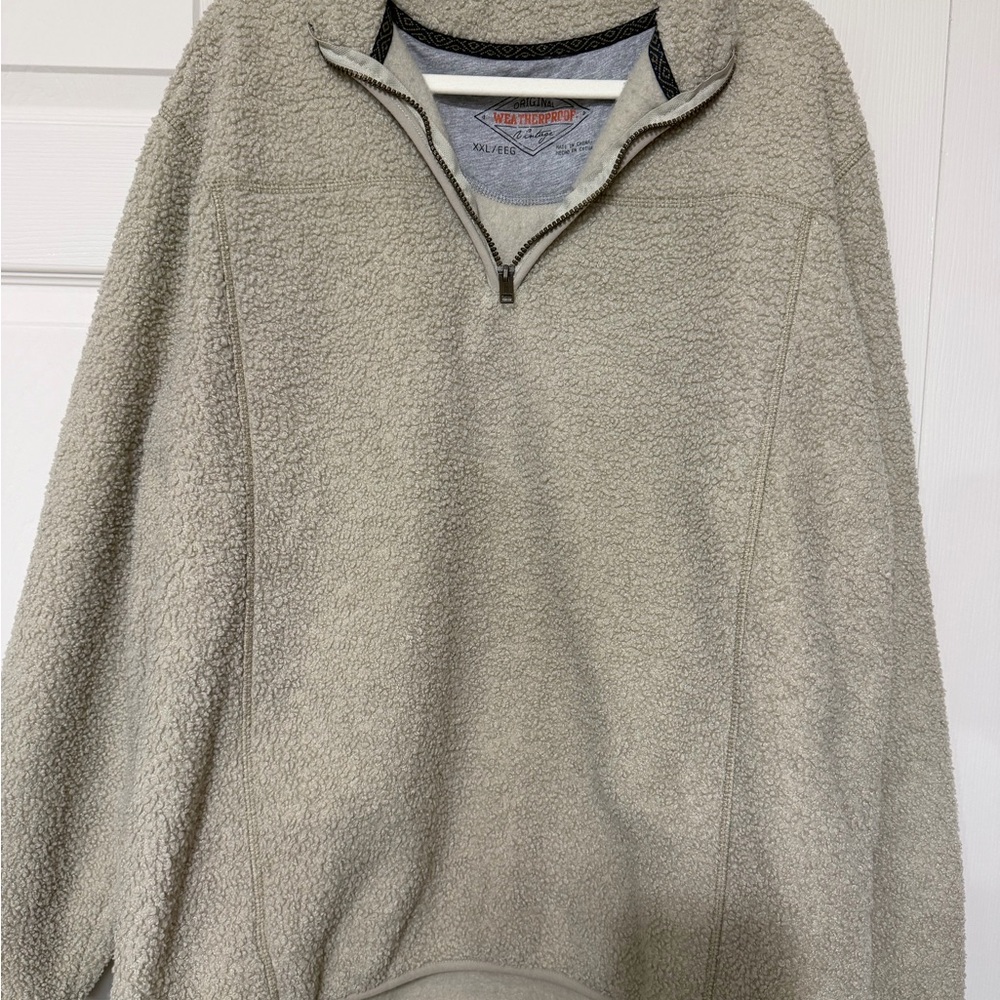 Women’s Beige Half-Zip Sweater